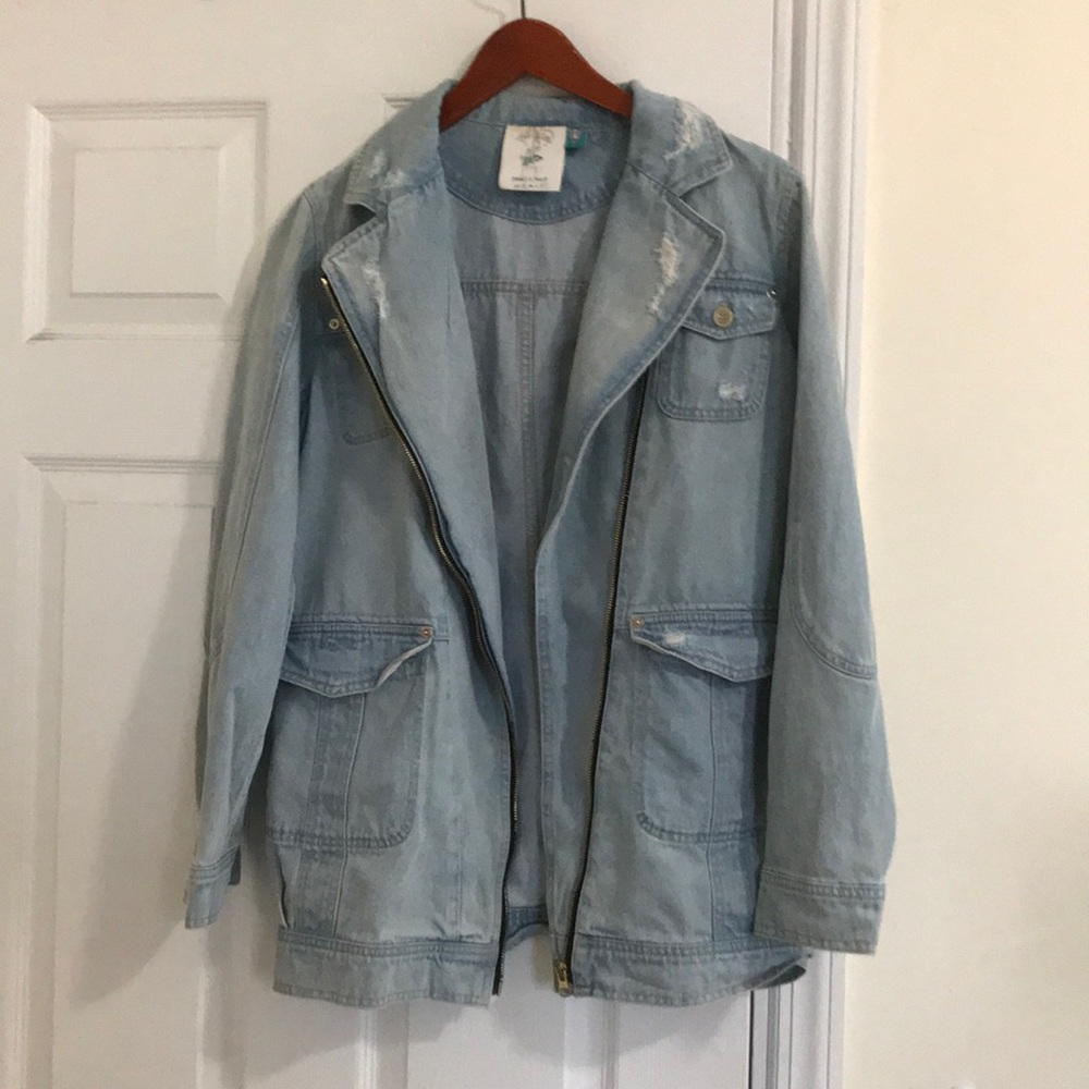 denim motorcycle jacket